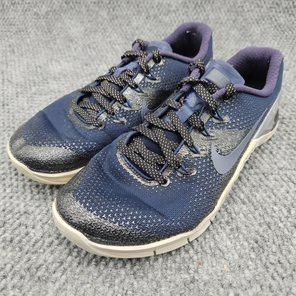 Nike (Women's 8.5) Blue Metcon 4 Training Shoes AJ7804-440 Crossfit Gym Workout